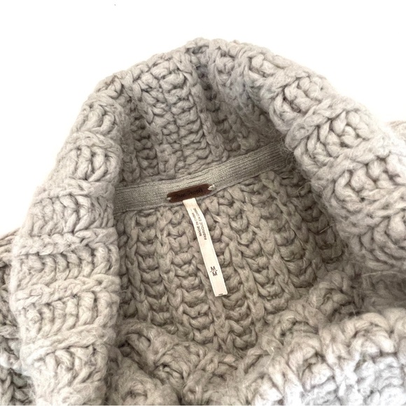 Free People Fluffy Fox Woven Pullover Turtleneck Sweater - Picture 6 of 10